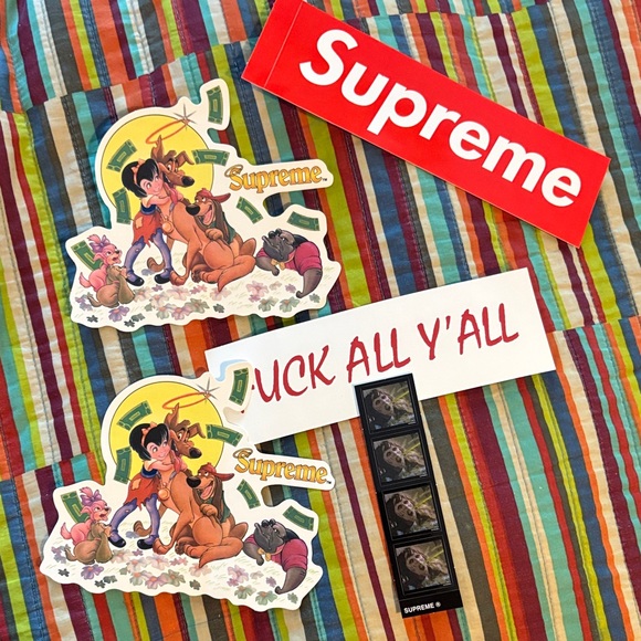 5-Supreme Sticker Collection - Red, White, Multicolor last week stickers - Picture 1 of 5